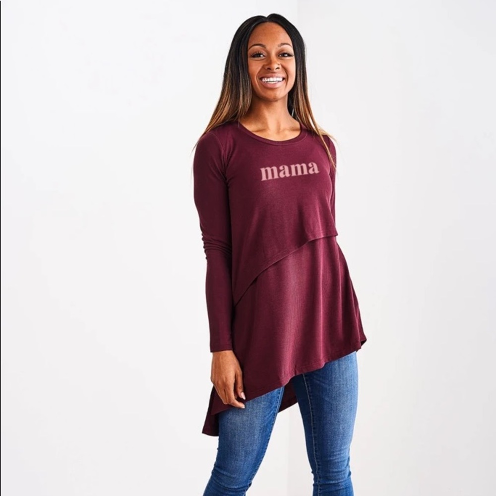 Latched Mama Asymmetrical Top